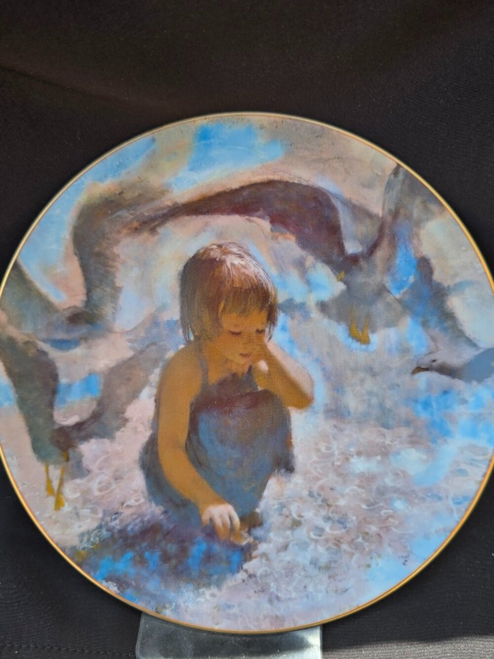 1980 Thornton Utz “Seashells” Plate • Precious Moments Collection • Viletta Fine